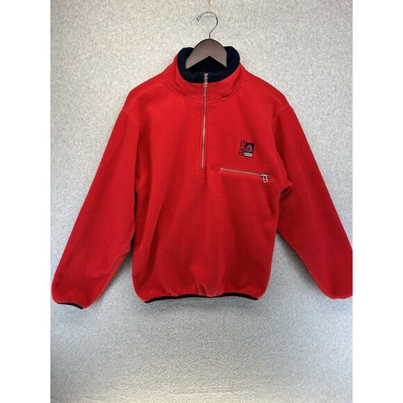 Vintage Sope Creek Pullover Sweater La Costa Resort Fleece Small Half Zip Red - Picture 1 of 14